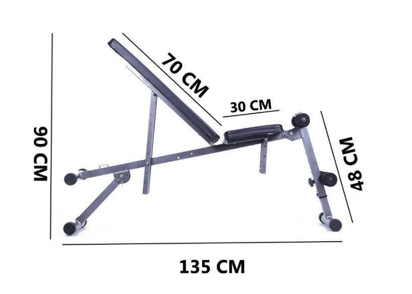 Banco Abdominales Plegable - Fitness Tech