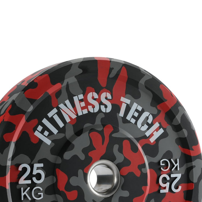 Disco Bumper Plate Camuflaje Flecks Alta Resistencia - Fitness Tech