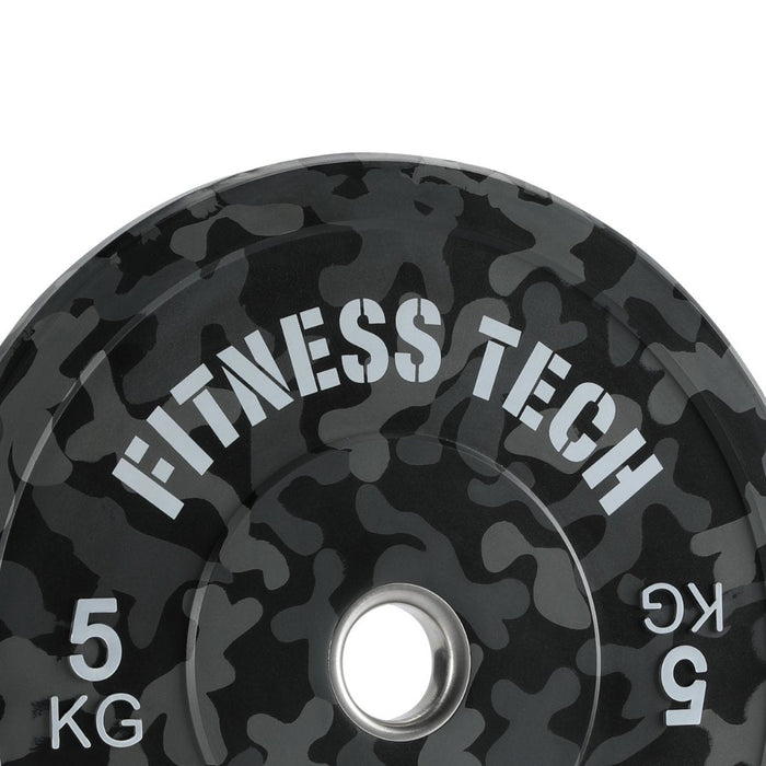 Disco Bumper Plate Camuflaje Flecks Alta Resistencia - Fitness Tech