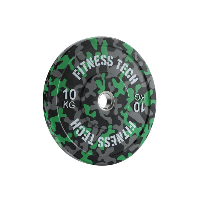 Disco Bumper Plate Camuflaje Flecks Alta Resistencia - Fitness Tech