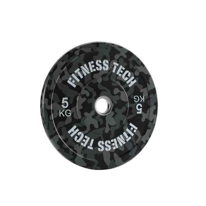 Disco Bumper Plate Camuflaje Flecks Alta Resistencia - Fitness Tech