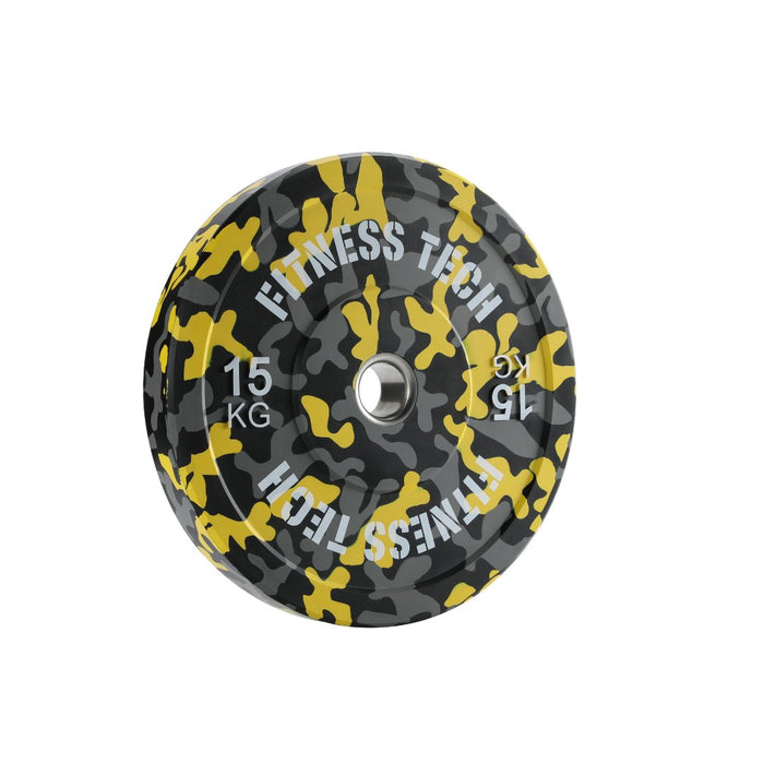 Disco Bumper Plate Camuflaje Flecks Alta Resistencia - Fitness Tech