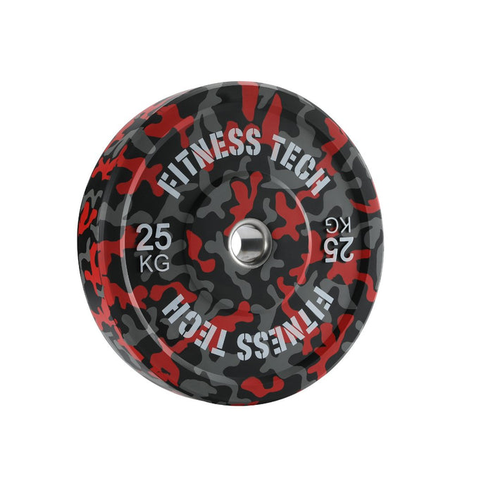 Disco Bumper Plate Camuflaje Flecks Alta Resistencia - Fitness Tech