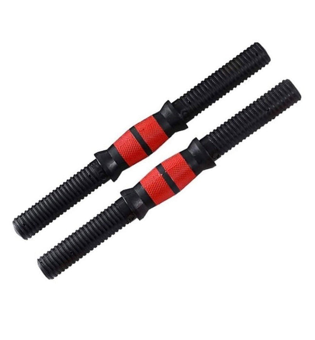 Juego de 2 barras mancuernas para pesas 25mm - Fitness Tech