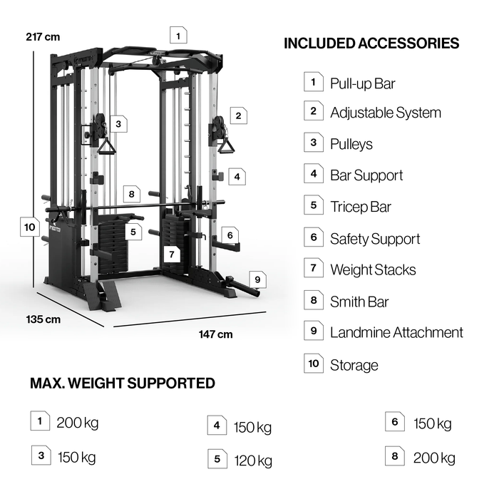 Smith Machine S9000 | Máquina multifunções