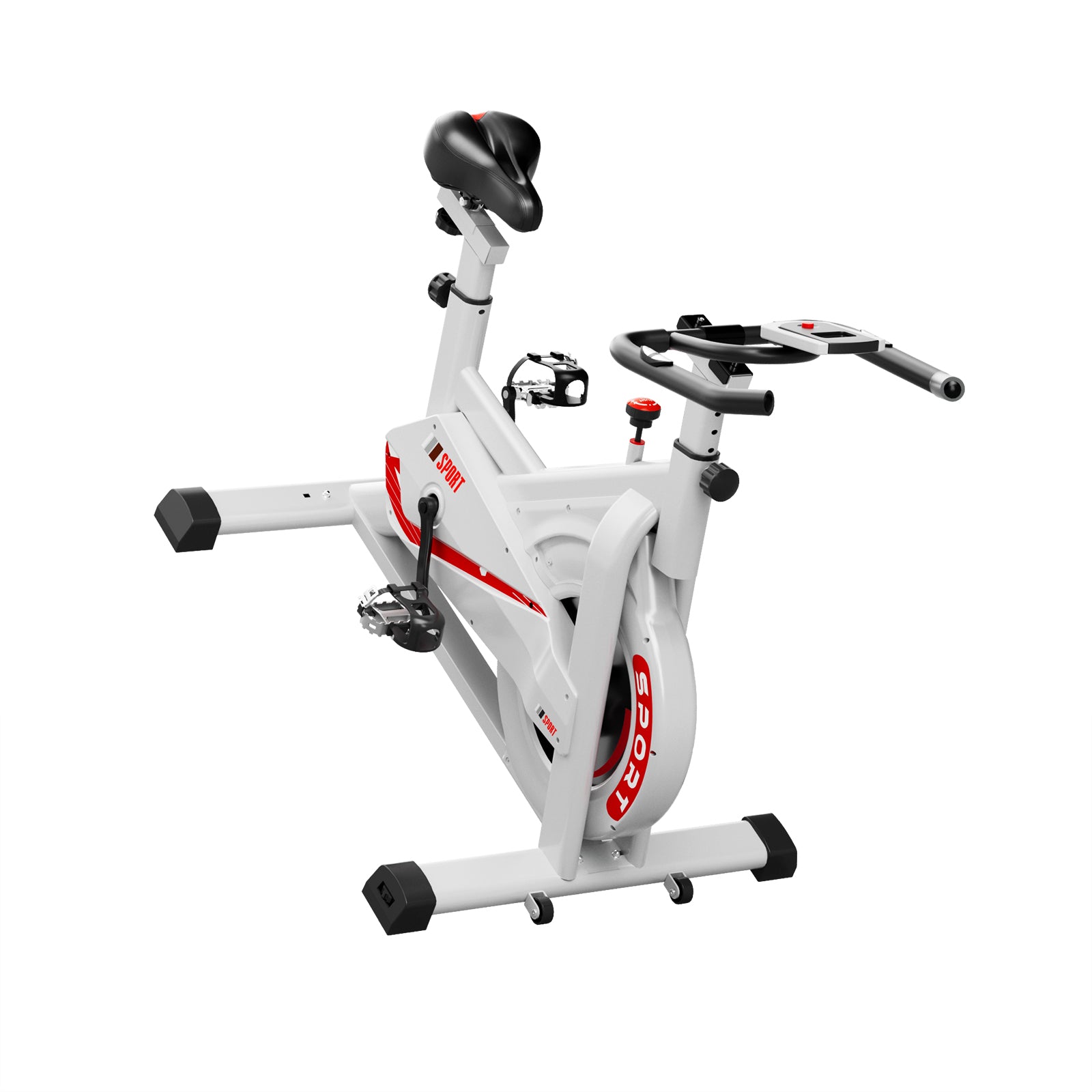 Bicicleta de Spinning FITNESS TECH Saman - Vermelho e Preto