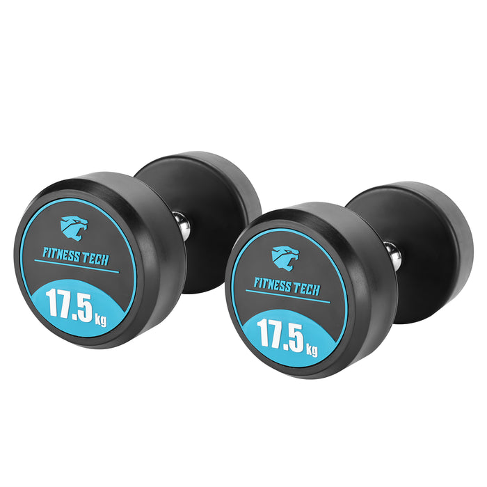 Dumbbell Set 9 pares + Halteres Hexagonais 2,5kg a 20kg