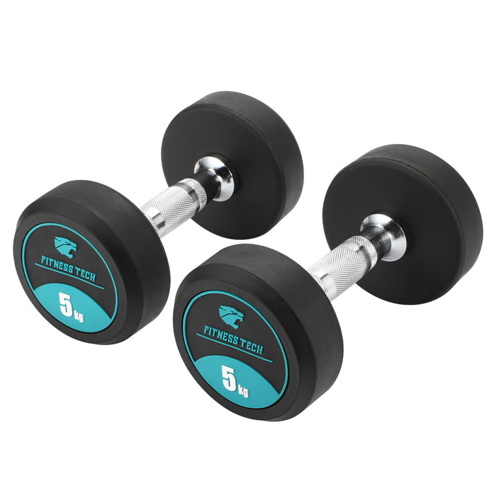 Dumbbell Set 9 pares + Halteres Hexagonais 2,5kg a 20kg