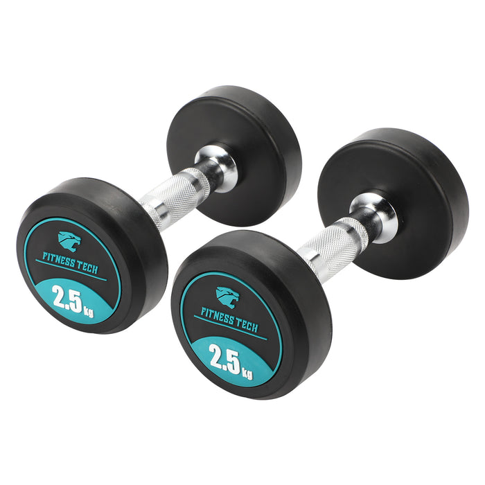 Dumbbell Set 9 pares + Halteres Hexagonais 2,5kg a 20kg