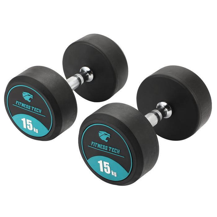 Set mancuernero | Mancuernas redondas | Fitness Tech