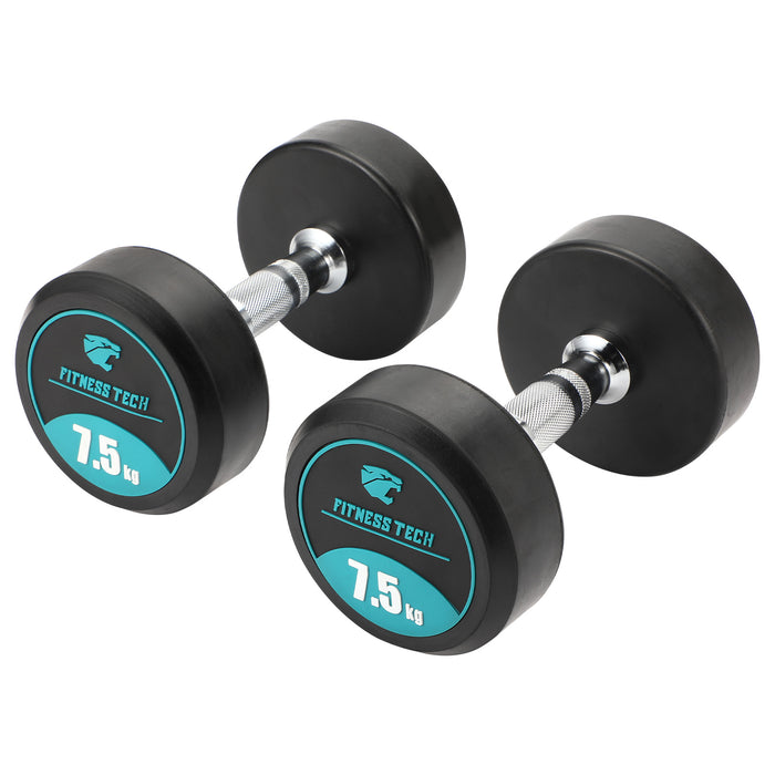 Dumbbell Set 9 pares + Halteres Hexagonais 2,5kg a 20kg