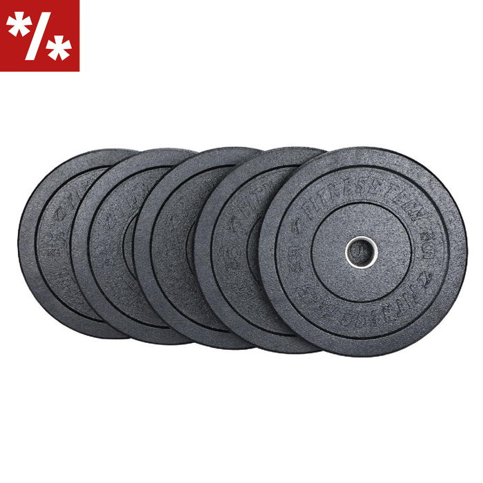 Discos Bumper Plate de alta resistência Hi Temp preto